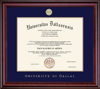 University of Dallas 8.5'' x 11'' Classic Diploma Frame