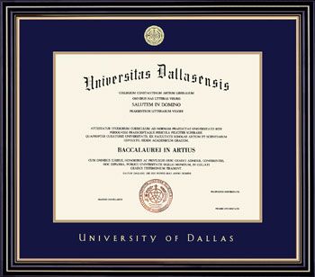 University of Dallas 8.5'' x 11'' Prestige Diploma Frame